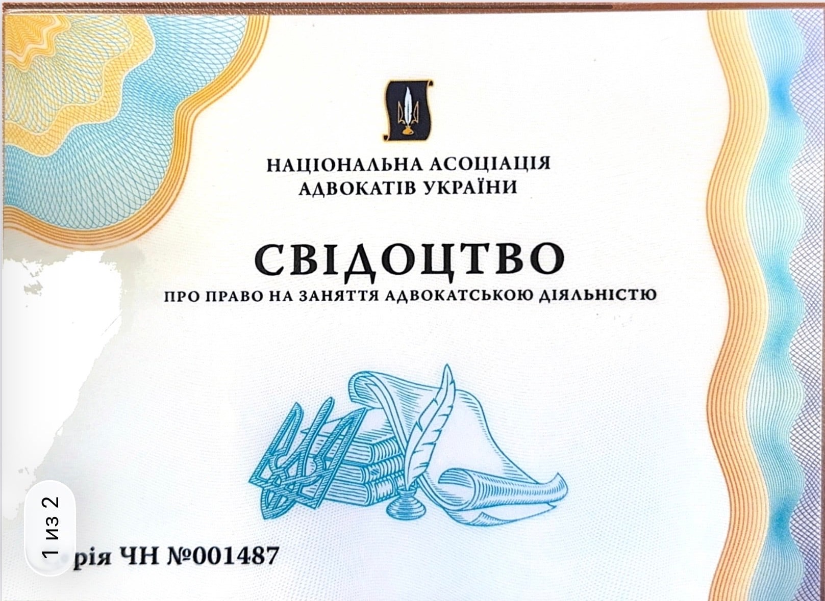 Документ про кваліфікацію 1 — Ледвіжко Юлія Олександрівна